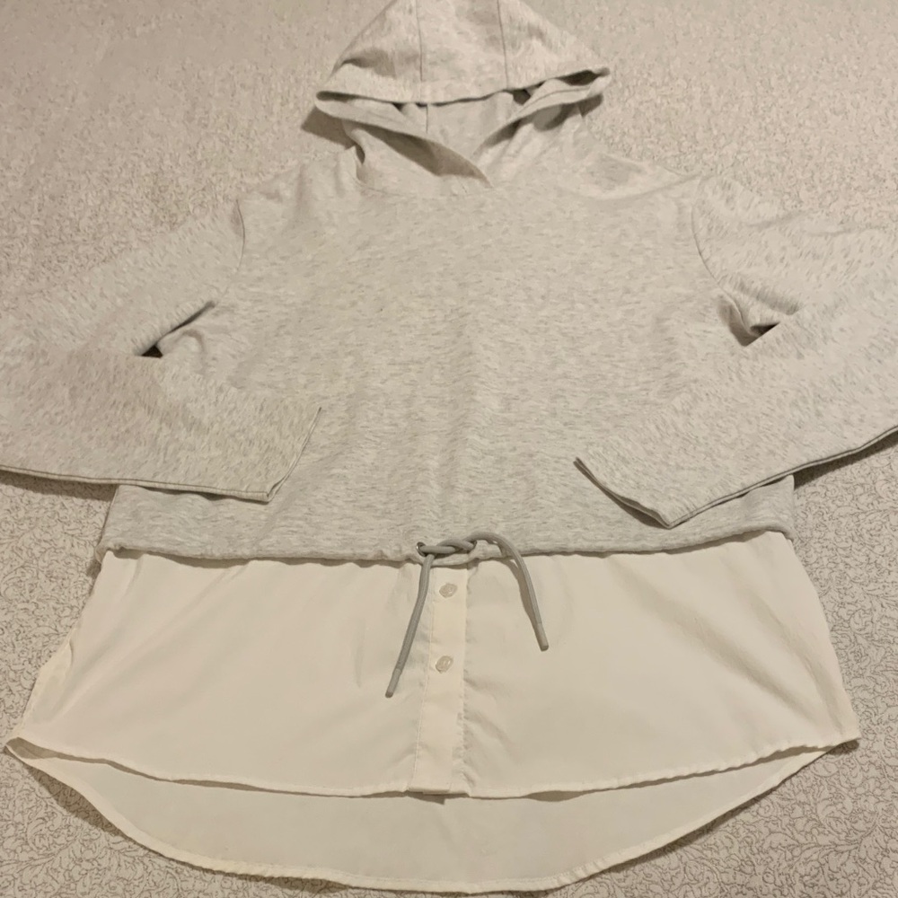 Athleta Gallery Hooded Layered Top - NWOT - Twofer - Picture 6 of 10